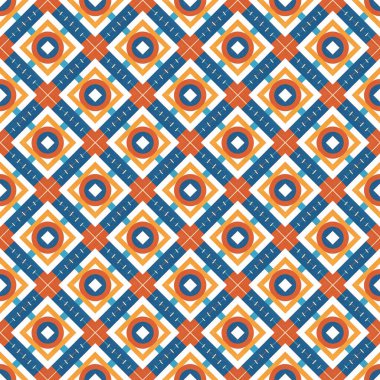 Geometrik dikişsiz desen. renkli vektör arkaplanı.