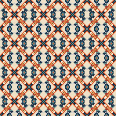 geometrik öğelerle Dikişsiz soyut desen