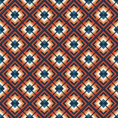 soyut geometrik dikişsiz desen, vektör illüstrasyonu