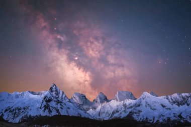 Samanyolu ve Samanyolu Gece gökyüzünde