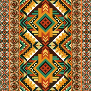 Kabile geometrik şekillerinin kusursuz vektör deseni