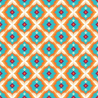 Etnik model. soyut kaleydoskop kumaş tasarımı.