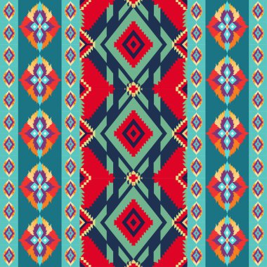 Aztek süslemeli, pürüzsüz etnik desen. kabile geçmişi. vektör illüstrasyonu.