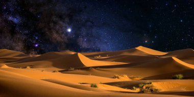 Yıldızlı güzel gece gökyüzü