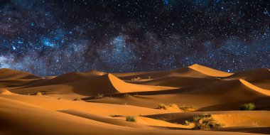 Yıldızlı güzel gece gökyüzü