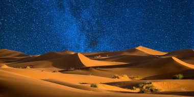 Yıldızlı güzel gece gökyüzü