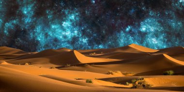 Çölün güzel manzarası