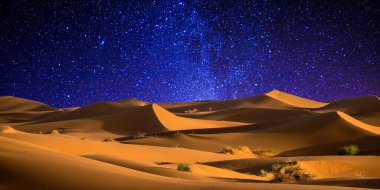 Yıldızlı güzel gece gökyüzü