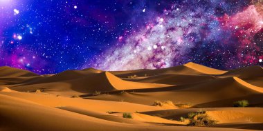 Samanyolu çöl üzerinde