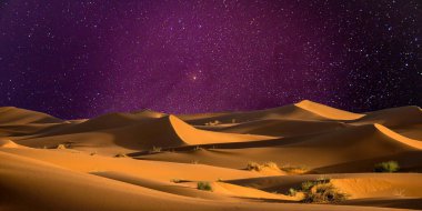 Sahara, Fas 'taki çölün güzel manzarası.