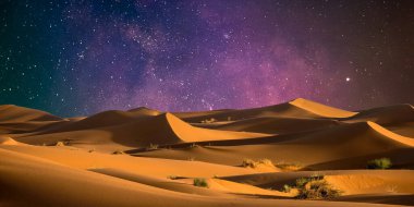 Yıldızlı güzel gece gökyüzü