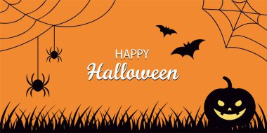 Spooky Halloween fun! A festive scene perfect for invitations, greetings, promotions, and seasonal celebrations.