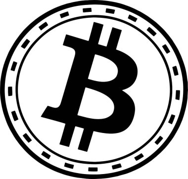 Dijital para birimi, kripto yatırımları ve güvenli finans uygulamaları için modern Bitcoin sembol tasarımı. Dijital finans geleceği.