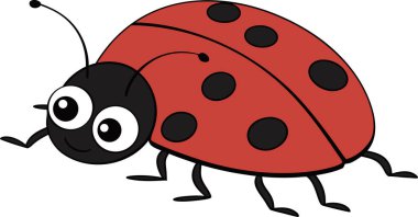 Çocuk projeleri için harika bir uğur böceği çizimi. Her tasarıma biraz bahar, eğlence ve tuhaf bir cazibe katıyor..