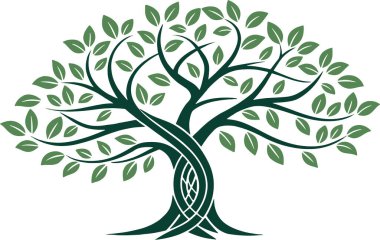 Yaşam sembolünün zarif Kelt ağacı. Doğadan esinlenilmiş tasarımlar, logolar ve karmaşık detaylarıyla markalaşma için mükemmel..