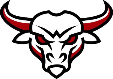 Boğa kafasının vektör çizimi