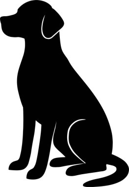 Gösterişli, modern köpek silueti. Logolar, markalar ya da tasarımlar için ideal. Hayvani zarafet ve sadeliğin dokunuşuna ihtiyaç var..