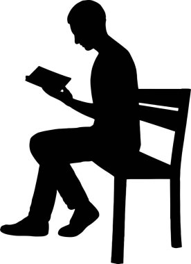 Bu siluetle okumanın yoğunluğunu yakalayın. Eğitim, edebiyat veya kişisel büyüme projeleri için mükemmel.