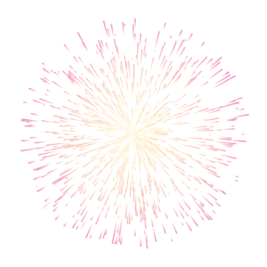 Canlı pembe ve altın sarısı havai fişeklerin sihrini tecrübe et. Gece gökyüzünü aydınlat. Kutlamalar ve şenlik için mükemmel.