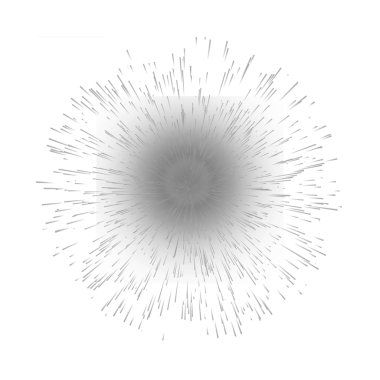 Siyah zemin üzerinde dramatik beyaz ışık patlaması, enerji ve hareket iletimi