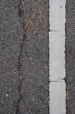 Gri çizgili asfalt dokusu