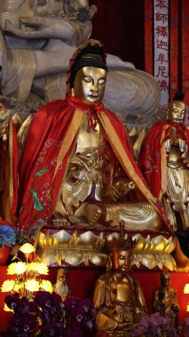 Hong Kong 'daki Budist tapınağı.