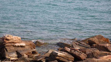 Deniz kıyısının güzel manzarası