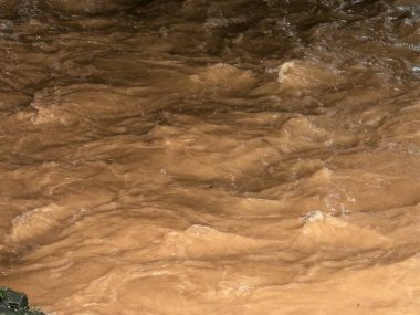 Malezya 'da yağmur sonrası nehir manzarası, kayalar ve bitki örtüsü arasında akan temiz nehirler. Su yüzeyi, tropikal yağmur ormanlarının taze atmosferini ve ekolojik güzelliğini yansıtan nemli ve doğal bir parıltıyı yansıtır..