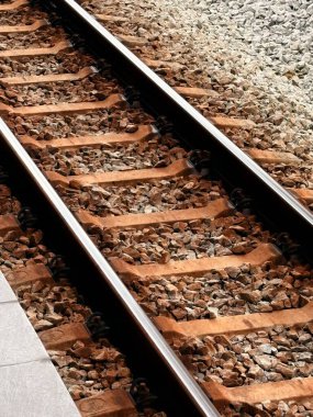 Demiryolu rayları, kapatın.