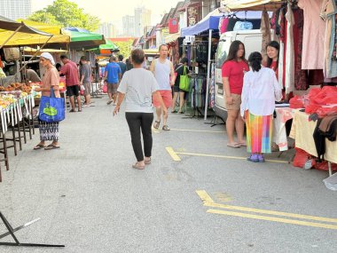 Malezya sabah pazarı veya Pasar Pagi, yerel kültürün önemli bir parçasıdır..