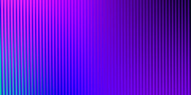 Parlak cyan ve maviden sağ taraftaki koyu mora doğru değişen eğimli, canlı bir dikey tırtıklı doku..