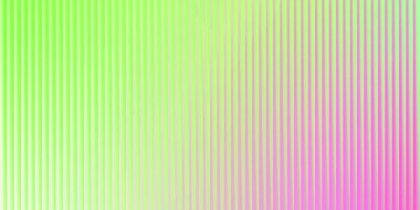 Soldaki parlak yeşilden sağdaki pembeye dönüşen pürüzsüz bir eğimle dikey bir tırtıklı doku..