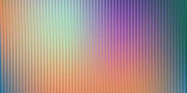 Dikey kaburgalı buzlu camın desenli arka planı, pembe, mor, turuncu, yeşil ve mavi renkli yumuşak bir pastel gradyanı sunar..