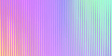 Pastel gökkuşağı eğiminde dikey çizgileri olan soyut arkaplan, sarı ve pembeden mor ve yeşile geçiş yapıyor, yumuşak ve pürüzsüz.