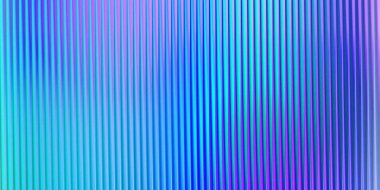 Dikey çizgileri olan soyut bir arkaplan mor, mavi ve yeşil arasında geçiş yapıyor, pürüzsüz ve canlı bir gradyanı gösteriyor..