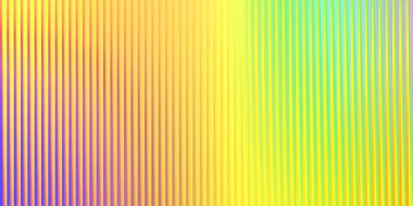 Pürüzsüz gökkuşağı renklerine sahip dikey kıvrımlı bir doku, mor, sarı, yeşil ve mavi arasında geçiş yapıyor..