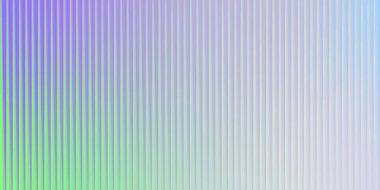 Morun, yeşilin ve mavinin dikey gradyanı yumuşak ve harmanlanmış efektli ince çizgiler oluşturur. Net detaylar ve canlı renkler görsel cazibeyi artırır.