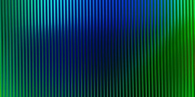 Solda koyu maviden sağda canlı yeşile doğru eğimli dikey bir tırtıklı doku. Net detaylar ve canlı renkler görsel cazibeyi artırır.