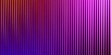 Pürüzsüz bir renk değişimine sahip dikey tırtıklı bir doku. Soldaki koyu mor ve mavi renkten sağdaki parlak pembeye ve mora dönüşüyor..