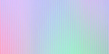 Pembe, mor, mavi ve yeşil renklerin yumuşak bir gradyanı dikey kaburgalı çizgilerin bir zemin boyunca akar ve ince dokulu bir etki yaratır..