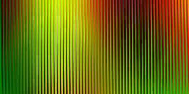 Sarı ve yeşilden solda turuncuya ve sağda kırmızıya dönüşen pürüzsüz bir eğimle dikey tırtıklı bir doku..