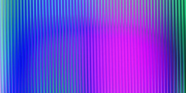 Dikey çizgili bir doku, canlı bir mavi, pembe ve yeşil gradyan göstererek, enerjik ve soyut bir görsel etki yaratır..