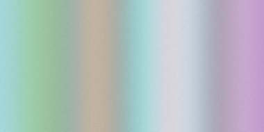 Mavi, yeşil, beyaz ve mor dikey çizgileri olan soyut bir pastel gradyan, ince bir tahıl dokusu sergiliyor..