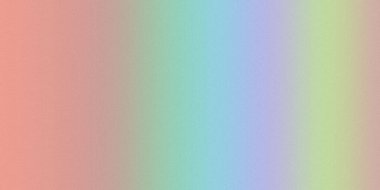 Yumuşak bir pastel gradyan mercan pembeden yeşil ve maviye doğru akar, ince bir kumlu dokuya sahip, rüya gibi bir zemin oluşturur..