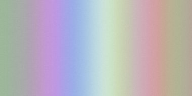 Yeşil, mor, mavi ve pembe dikey çizgileriyle yumuşak bir tanecikle güçlendirilmiş yumuşak bir pastel gradyan..