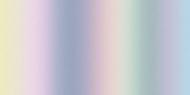 Sarı, pembe, mavi ve ince benekli yeşil renkler içeren yumuşak, bulanık renkler..