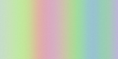 Dikey açık yeşil, pembe, mor ve mavi şeritli yumuşak bir pastel gradyan, ince bir tahıl dokusu içerir..