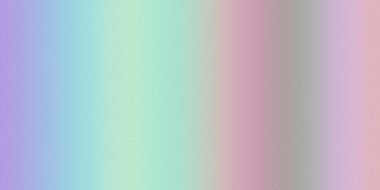 Mor, mavi, yeşil ve pembe arasında parlak bir ışık efekti için ince bir tahıl dokusu olan canlı bir holografik pastel gradyan geçişi..