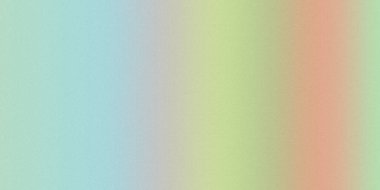 Yumuşak mavi, yeşil ve şeftali geçişleri ile yatay olarak akan yumuşak bir pastel gradyan ince bir efekt için ince bir tahıl dokusu ile kaplanır..