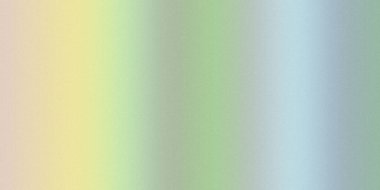 Sarı, yeşil ve mavi gibi yumuşak pastel renklerin yatay bir gradyanı, ince bir tahıl dokusuna sahiptir..